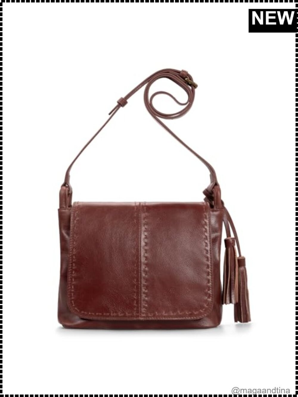Genuine Leather Vintage Crossbody Bag RFID Multi-Pocket Medium